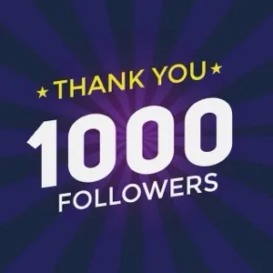 1,000 Instagram followers