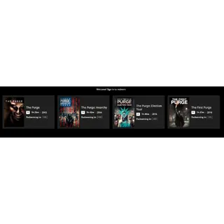 The Purge 4 Film Collection HD MA