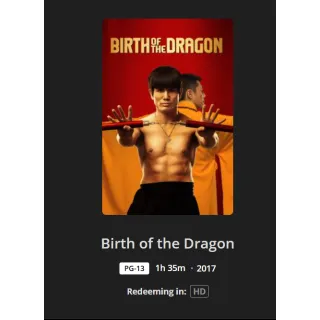 Birth of dragon HD MA