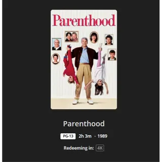 Parenthood 4k MA