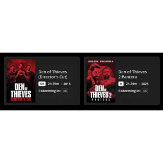 Den of Thieves 2 movie 4k MA