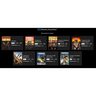 Tremors 7 movie collection HD MA
