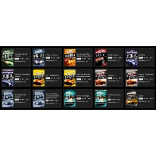Fast & Furious 10 Movie Collection 4k MA