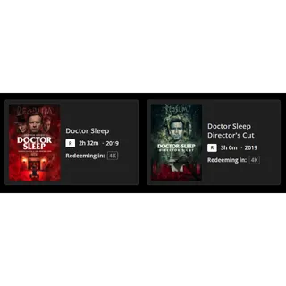 Doctor Sleep 2 movie 4k MA