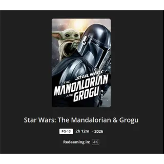 Star War: The Mandalorian & Grogu 4k MA