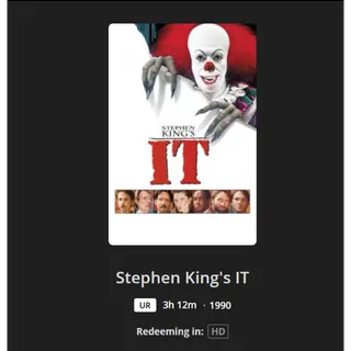 Stephen King's IT HD MA
