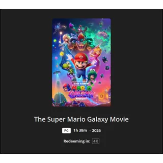 Super Mario Galaxy Movie 4k MA