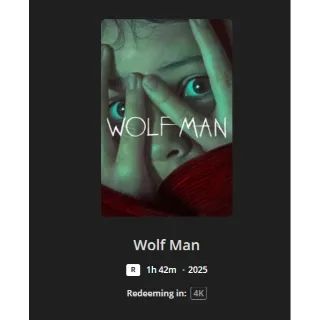 Wolf Man 2025 4k MA
