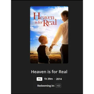 Heaven Is for Real HD MA