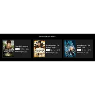 The Maze Runner Trilogy HD MA
