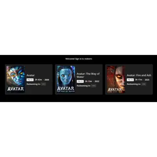 Avatar 3-Movie Collection HD MA