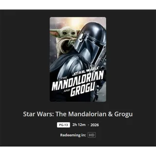 Star War: The Mandalorian & Grogu HD MA