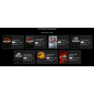Jurassic World 7 Movie Collection 4k MA