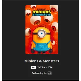 Minions & Monsters 4k MA