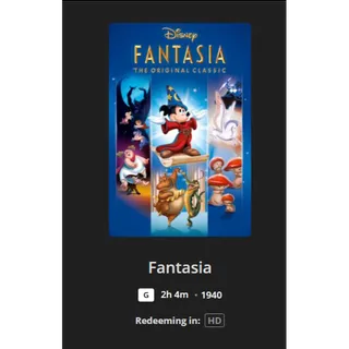 Fantasia/Fantasia 2000/Celebrating Mickey HD MA