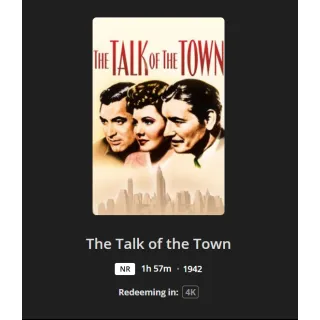 The Talk of the town 4k MA