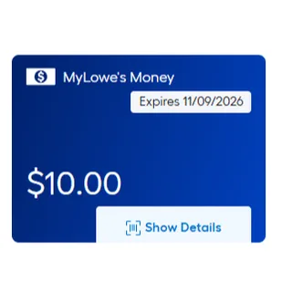 $10 Lowe's Money Account