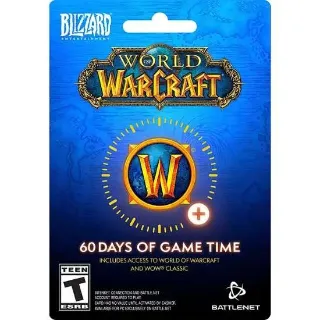 World of Warcraft (US) 60 Days Game Time