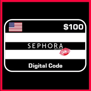 $ 100.00 USD SEPHORA USA Gift Card Digital Code