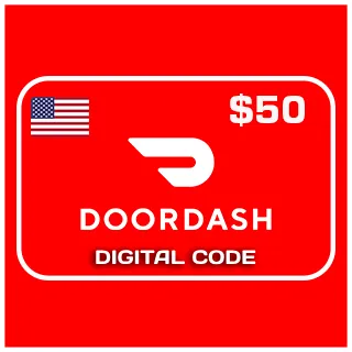 $50.00 USD DoorDash USA Digital Code