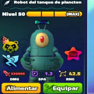 Spongebob Tower Defense | Nc Pp Max Plantón Tank