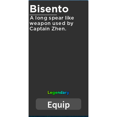 Weapon  GPO Bisento - Game Items - Gameflip