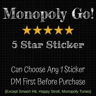 MONOPOLY GO! 5 STAR STICKER 