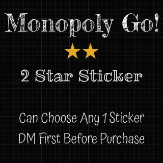 MONOPOLY GO! 2 STAR STICKER 