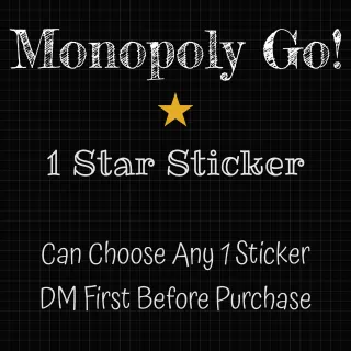 MONOPOLY GO! 1 STAR STICKER 