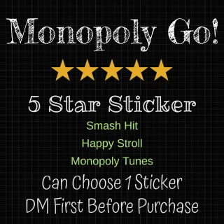 MONOPOLY GO! 5 STAR RARE STICKER 
