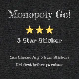 MONOPOLY GO! 3 STAR STICKER 