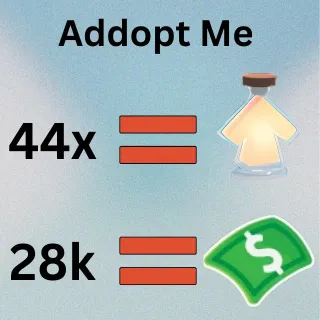 28k Bucks and 44X Age Up Potion - Adopt me