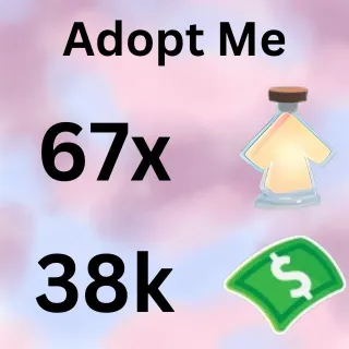 38k Bucks and 67X Age Up Potion - Adopt me