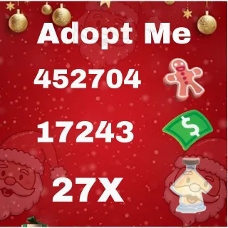 Age Up Potion + Bucks + Gingerbread - Adopt Me