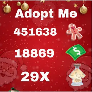 Age Up Potion + Bucks + Gingerbread - Adopt Me