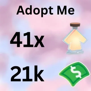 21k Bucks and 41X Age Up Potion - Adopt me