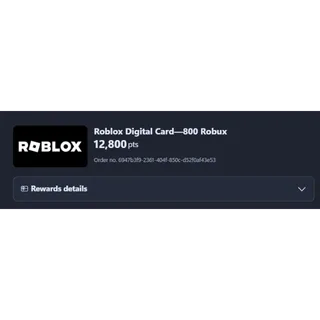 Roblox Digital Card—800 Robux , Works worldwide (no region lock)