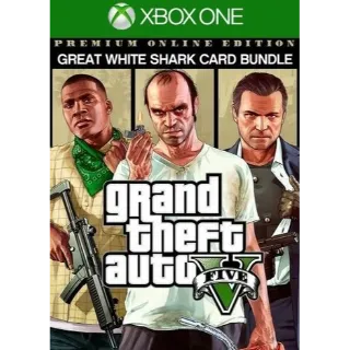 AUTODELIVERY Grand Theft Auto V: Premium Edition & Great White Shark Card Bundle - Xbox One/Xbox Series X|S ar