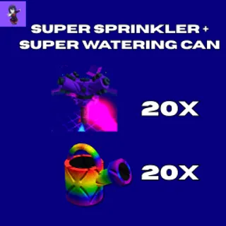 20 Super Sprinkler + 20 Super Watering Can