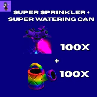  100 Super Sprinkler + 100 Super Watering Can