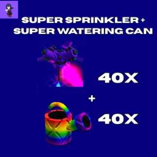  40 Super Sprinkler + 40 Super Watering Can