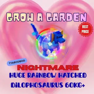 NIGHTMARE HUGE RAINBOW DILOPHOSAURUS 60kg+
