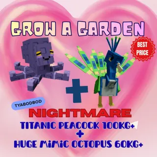 TITANIC NIGHTMARE PEACOCK 100KG+ + HUGE MIMIC OCTOPUS 60KG+ 