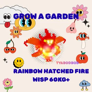 RAINBOW HATCHED FIRE WISP 60KG+