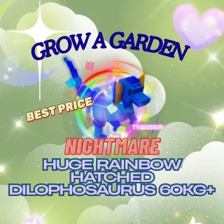 RAINBOW HATCHED DILOPHOSAURUS 60KG+