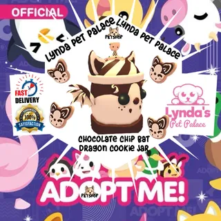 CHOCOLATE CHIP BAT DRAGON COOKIE JAR