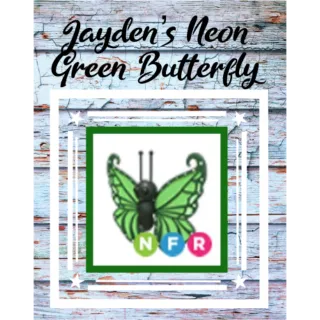 Neon Green Butterfly 
