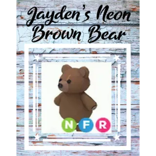 Neon Brown Bear