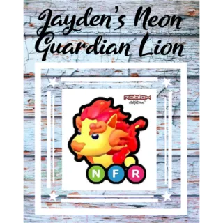 Neon Guardian Lion