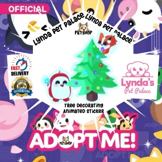 Tree Decorating Animated Sticker